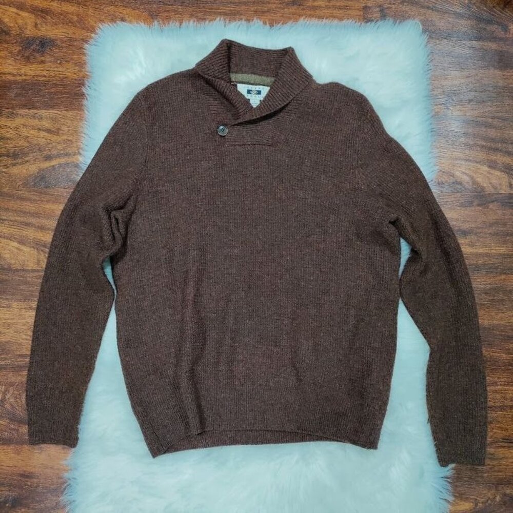 Joseph Abbound Wool Blend Slouchy Waffle Knit Sweater Grandpacore Mens Large